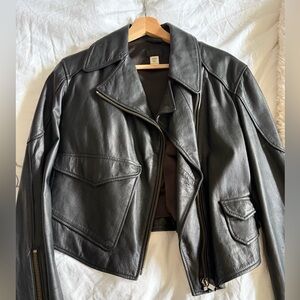 Diesel Genuine 100% Sheep Leather Women's Medium Leather Jacket